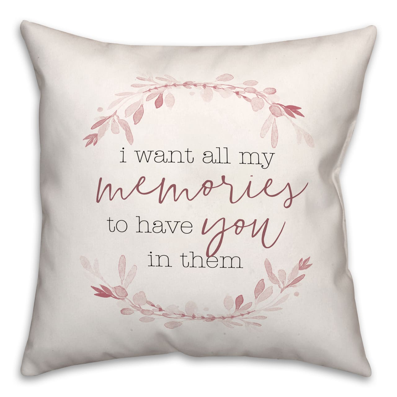My Memories with You Valentine's Day Throw Pillow